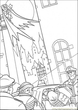 Coloring Pages Police Will Bring The Thief (Cartoons > Batman 