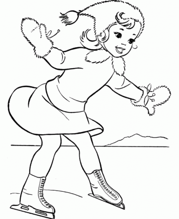 Ice Skating Coloring Pages 178 | Free Printable Coloring Pages