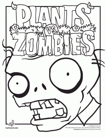 Plants Vs Zombies Coloring Pages - Free Printable Coloring Pages 