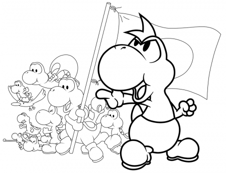 Yoshi Coloring Pages yoshi coloring pages free – Kids Coloring Pages