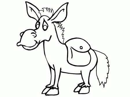 Donkey5 Animals Coloring Pages & Coloring Book