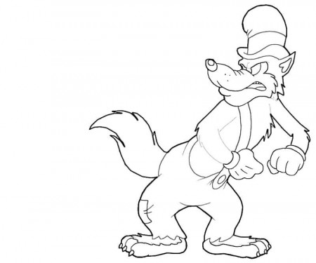 Wolf Coloring Pages big bad wolf coloring pages – Kids Coloring Pages