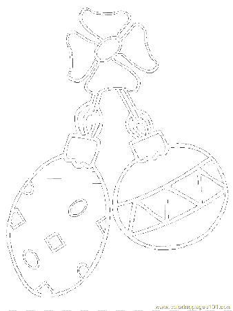 Coloring Pages Christmas Ornaments (3) (Cartoons > Christmas 