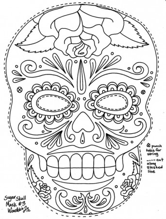 Sugar Skull Coloring Page | Coloring Pages