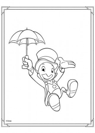 jiminy-cricket | Coloring pages: Disney