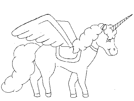 Coloring Page - Unicorn coloring pages 4
