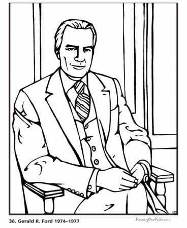 Gerald Ford - Biography, Facts, Pictures and Coloring pages 003