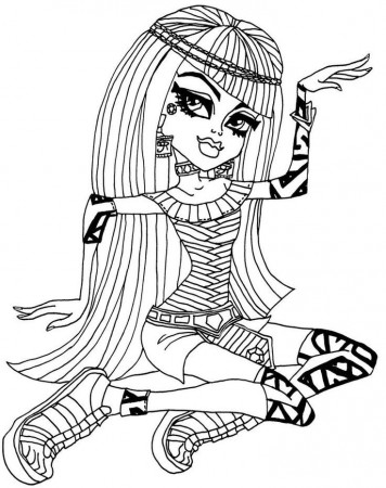 Cleo De Nile Monster High Coloring Page | Coloring