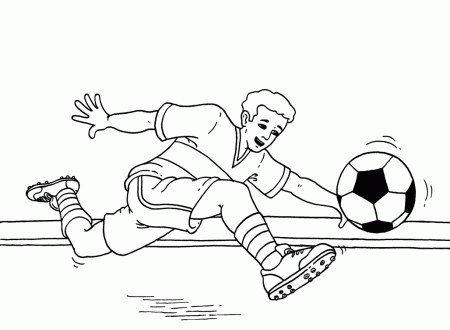 Soccer Coloring pages for children's Motivation