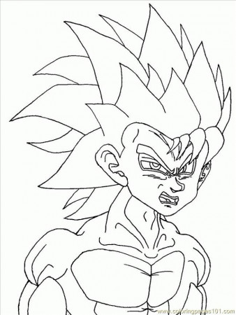 Coloring Pages Dbafm3huge (Cartoons > Goku) - free printable 