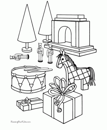 Christmas Toy Coloring Page - 009