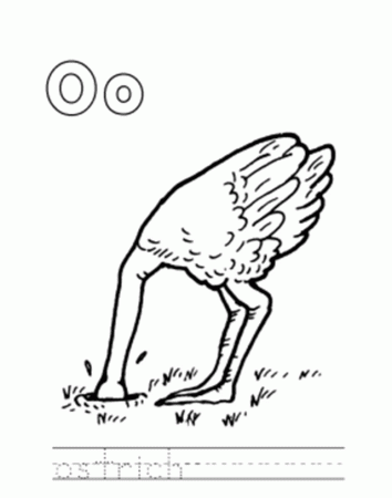 Animal Ostrich Alphabet Coloring Pages Id 53838 Uncategorized 