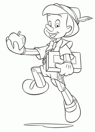 pinocchio colouring pages - FunPict.