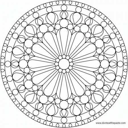 Don't Eat the Paste: Rose Windows- Mandala Coloring Pages