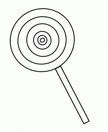 Lollipop Candy Coloring Page - Cookie Coloring Pages : Coloring 