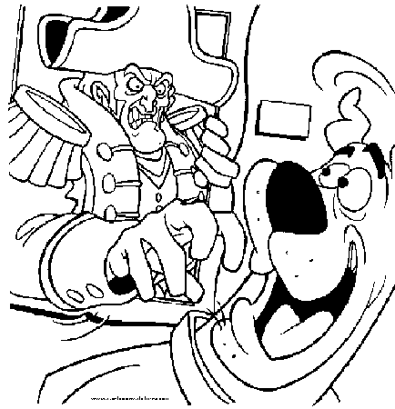 Cartoon Characters Scooby doo " Coloring Pages "
