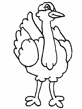 Ostrich Coloring Pages 55 | Free Printable Coloring Pages