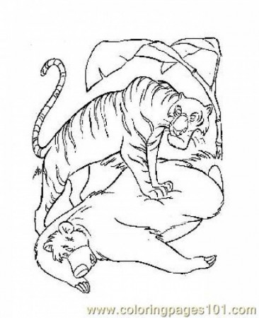 Jungle Coloring Pages Printable Coloring Page Jungle Book 7 178827 