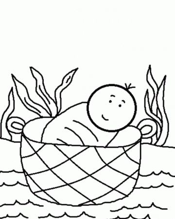Baby Moses The Candidate A Great Leader Coloring Pages Baby 177326 