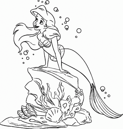 Ariel Disney Princess Coloring pages Free Printable Coloring Pages 