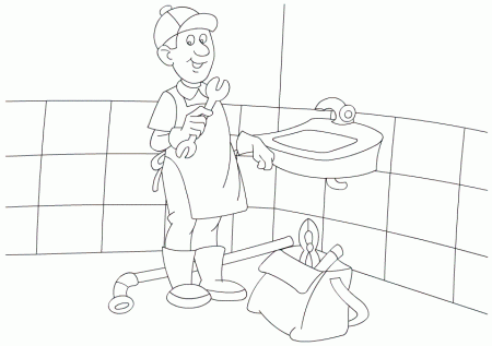 People and Jobs Coloring Pages | Labor Day Coloring Pages | Color 