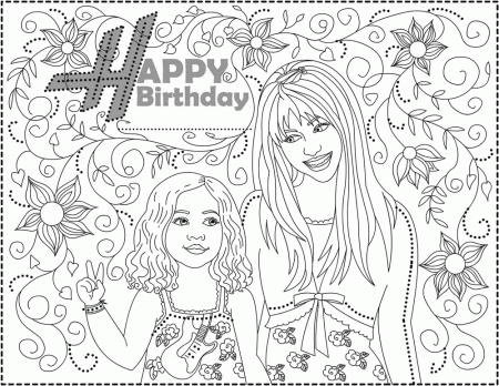 Hannah Montana Coloring Pages - Coloring For KidsColoring For Kids