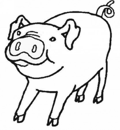pig coloring pages preschool