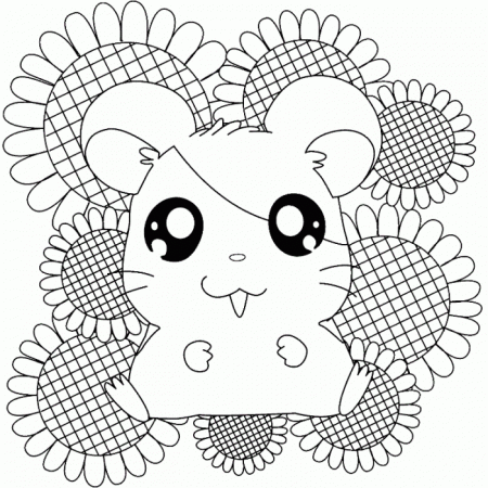 Hamtaro Characters Coloring Page | Kids Coloring Page