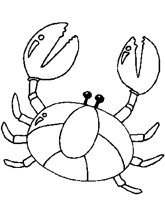 awesome crab coloring pages for kids | Great Coloring Pages