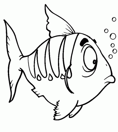 Goldfish coloring page - Animals Town - animals color sheet 