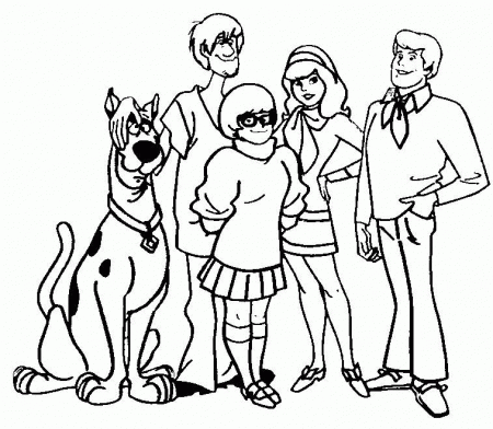 Scooby Doo With Friends Coloring Pages | Disney Cartoons 