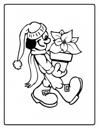 christmas elf Colouring Pages (page 2)