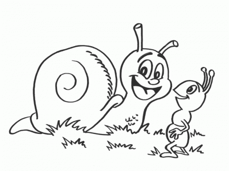 Snails coloring pages