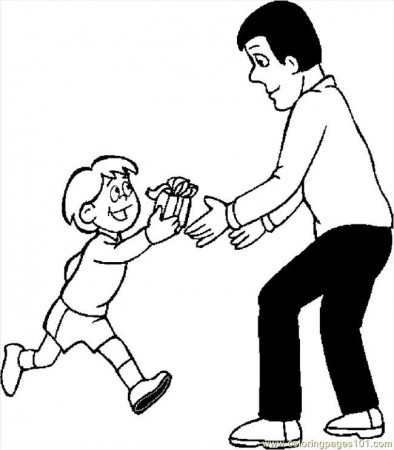 Coloring Pages Gift For Dad 6 (Education > Father's Day) - free 