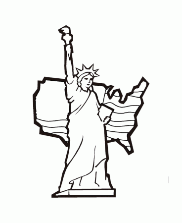 Statue Of Liberty Coloring Page Images & Pictures - Becuo