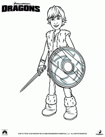 Coloring page How to train your dragon 4