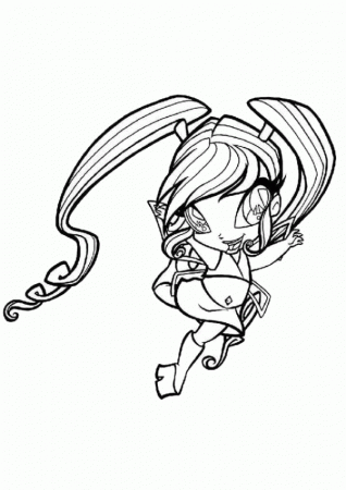 Winx Pixie P Colouring Pages (page 2)