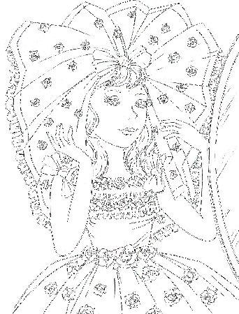 The most beautiful bride coloring pages 7 / Bride / Kids 