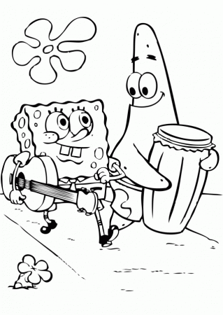 SpongeBob SquarePants And Patrick S Download Printable Coloring 