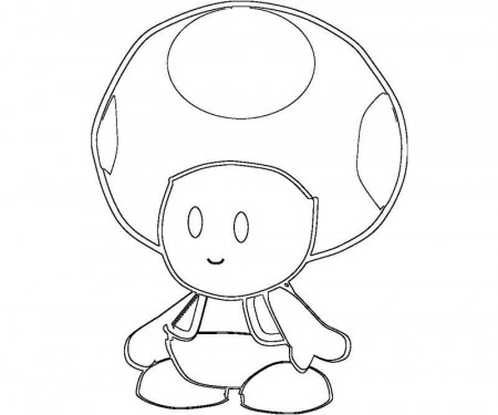 3 Toad Coloring Page