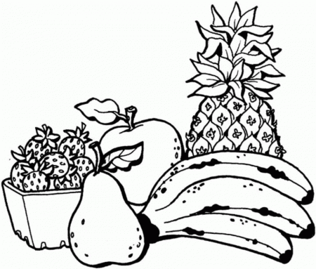 free Fruits Coloring Pages for kids | Great Coloring Pages