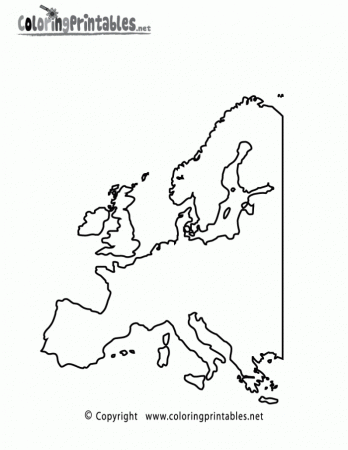 Europe Coloring Page Sheet | 99coloring.com