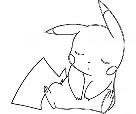 coloring pikachu - Quoteko.