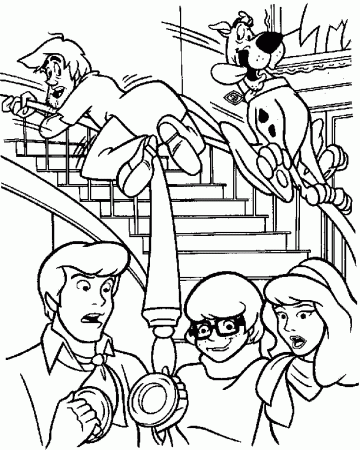 Scooby Doo Coloring Pages Mystery Machine | Alfa Coloring 