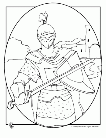Coloring Page Castle Knight Coloring Page 11 Peoples Knights 