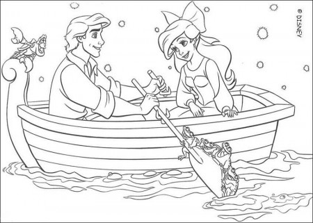 Promenade Princes Ariel Disney Coloring Pages - Disney Coloring 