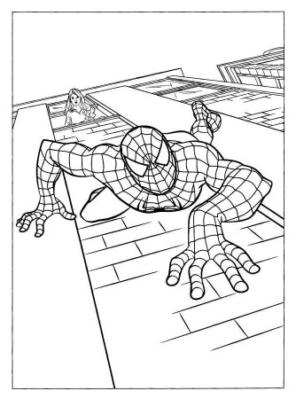 Spiderman vs The Lizard Coloring Pages - Superheroes Coloring 
