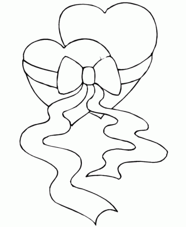 Print Two Hearts Coloring Pages or Download Two Hearts Binding 