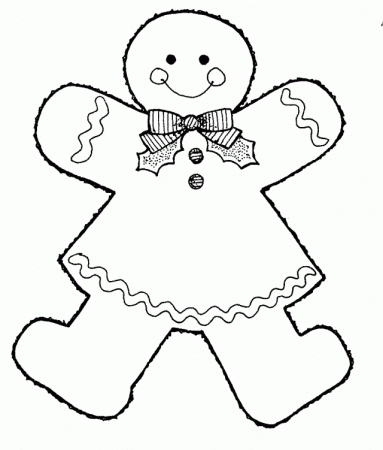 Gingerbread Coloring Pages 35623 Label Christmas Coloring Pages 