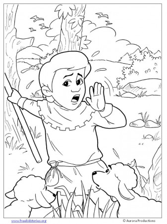 The Boy Who Cried Wolf Coloring Pages - Free Printable Coloring 